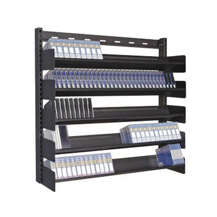 LTO & Hard Drive Wall Mounted Rack - 5 Shelves