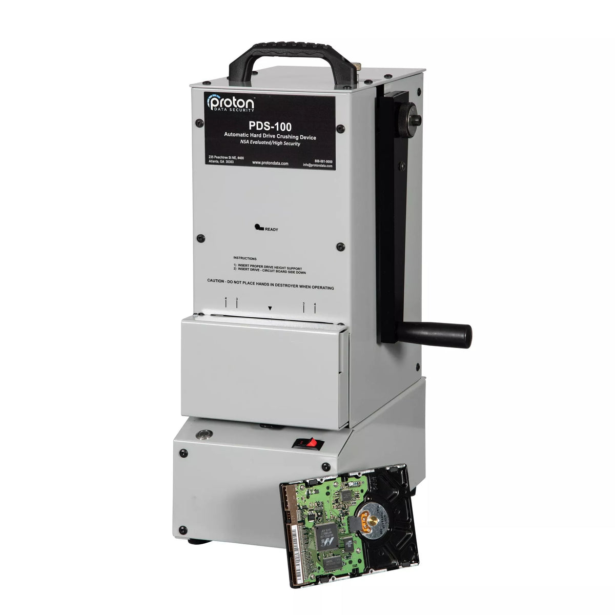 HSM HDS 230-1 Hard Drive & Multimedia Shredder