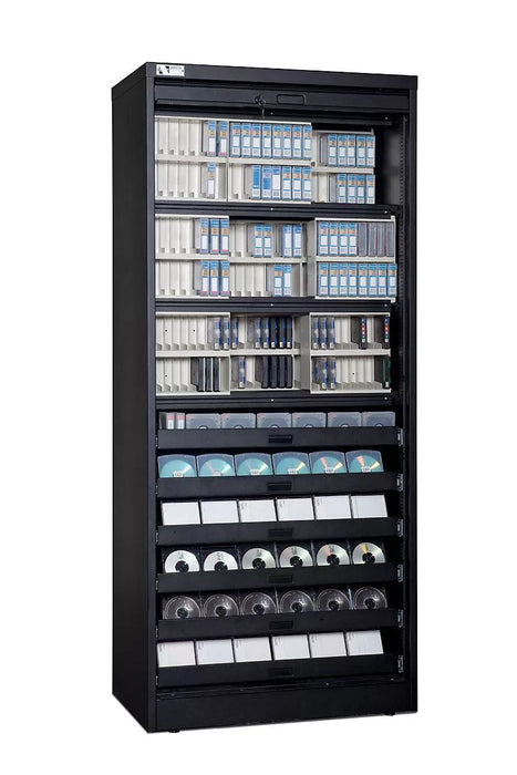 LTO and Hard Drive Multi Media Cabinet 83" (with 14 Shelves)